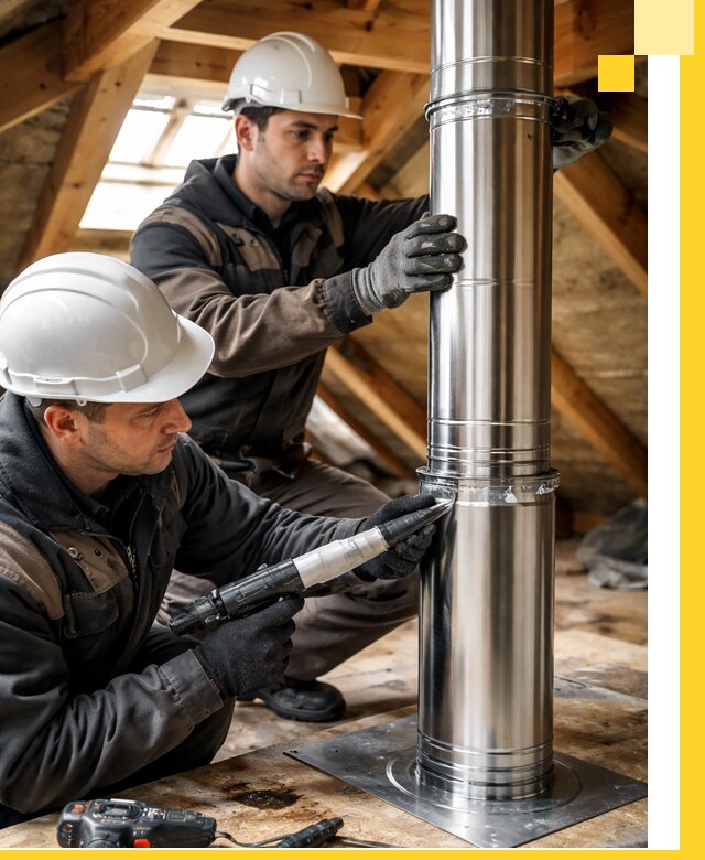 Монтаж дымоходов для каминов в Пушкине с гарантией качества