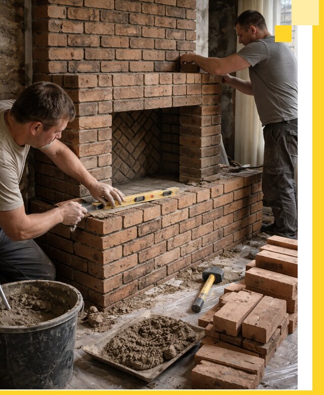 Изготовление и установка кирпичных каминов в Пушкине