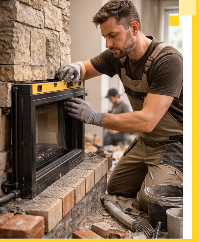 Дровяные камины под ключ в Пушкине: монтаж, обустройство