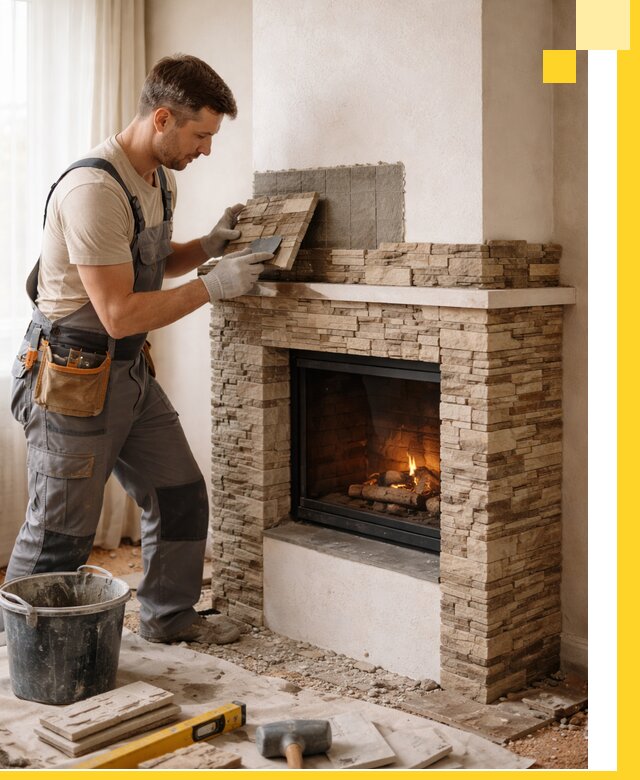 Изготовление и монтаж каминов для дома под ключ в Пушкине