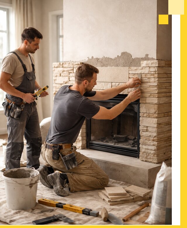 Установка и монтаж каминов для загородного дома в Пушкине