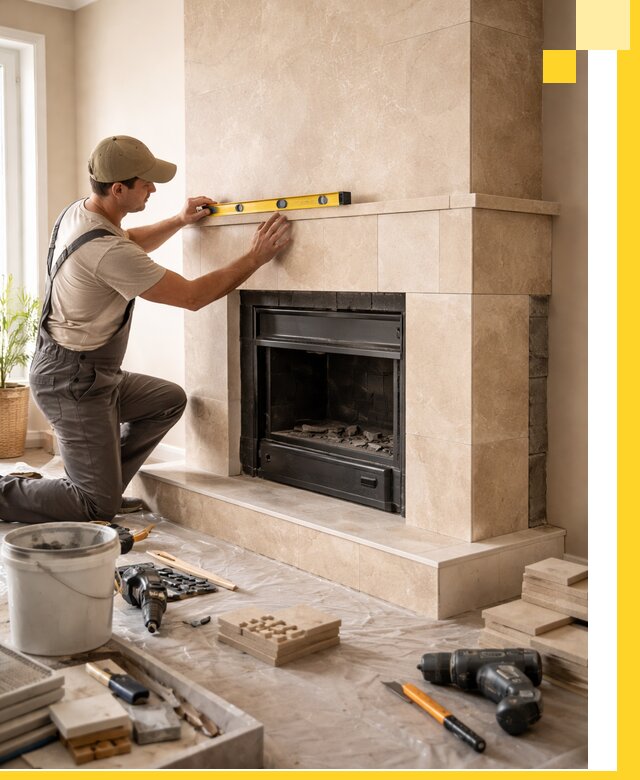 Установка и монтаж каминов в частном доме под ключ в Пушкине