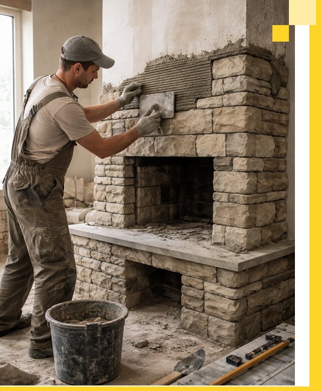 Строительство каминов под ключ в Пушкине от проектирования до монтажа