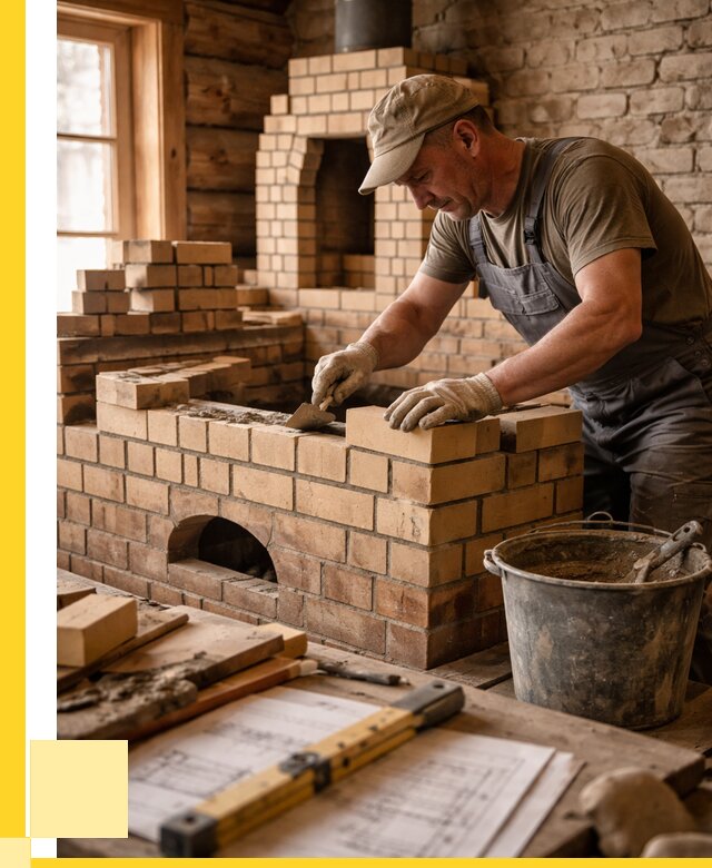 Кладка печей из кирпича в Пушкине цены от 31119 р. - ЭриданПшк