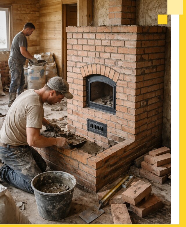 Профессиональное строительство печей в Пушкине под ключ