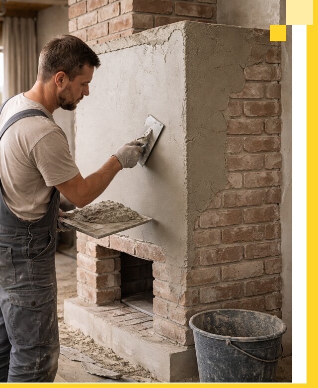 Отделка печей и облицовка каминов в Пушкине под ключ