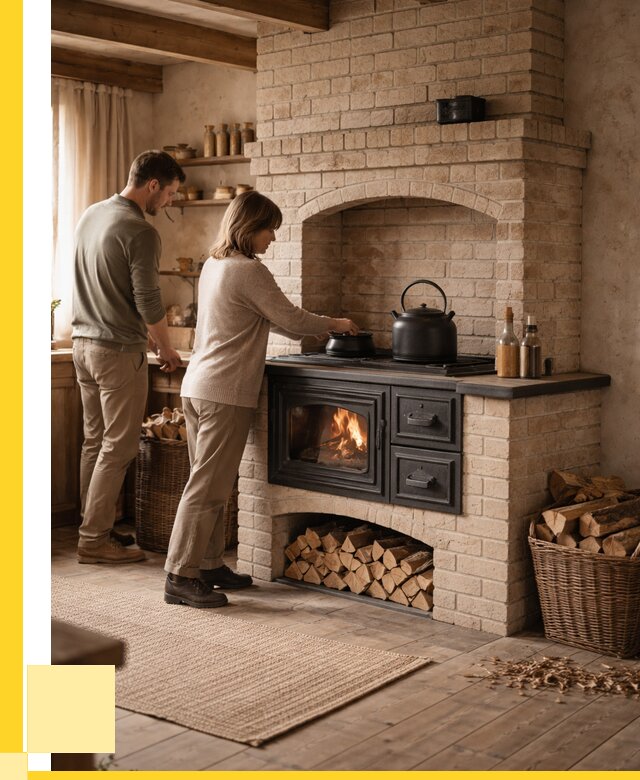 Печи с плитой в Пушкине от 46679 р. | ЭриданПшк — кирпичная печь