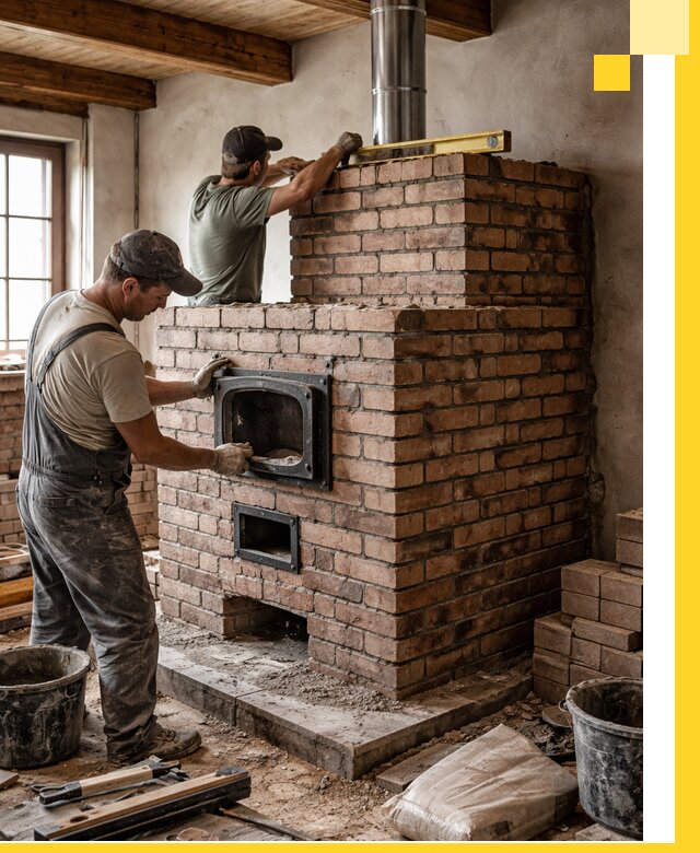 Печи для загородного дома под ключ в Пушкине — монтаж и сервис