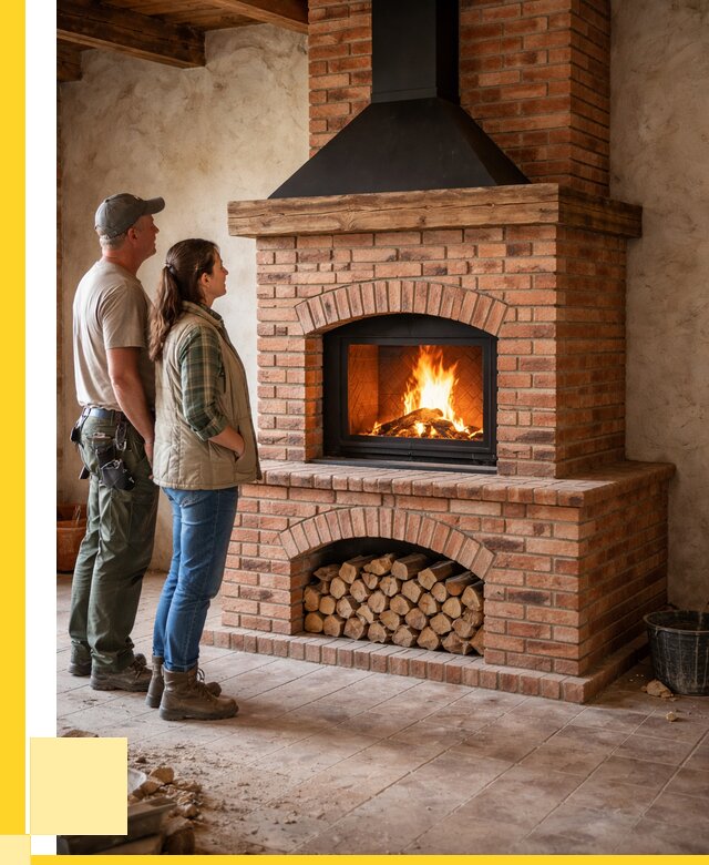 Печи камины из кирпича в Пушкине от 124476 р. | ЭриданПшк