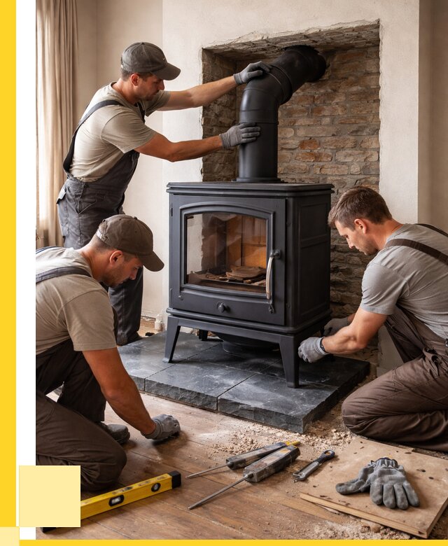 Монтаж печи камина в частном доме в Пушкине от 25933 р. | ЭриданПшк