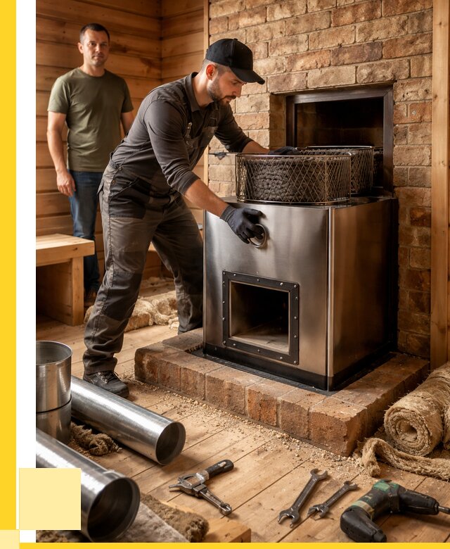 Монтаж банных печей под ключ в Пушкине от 18671 р., ЭриданПшк