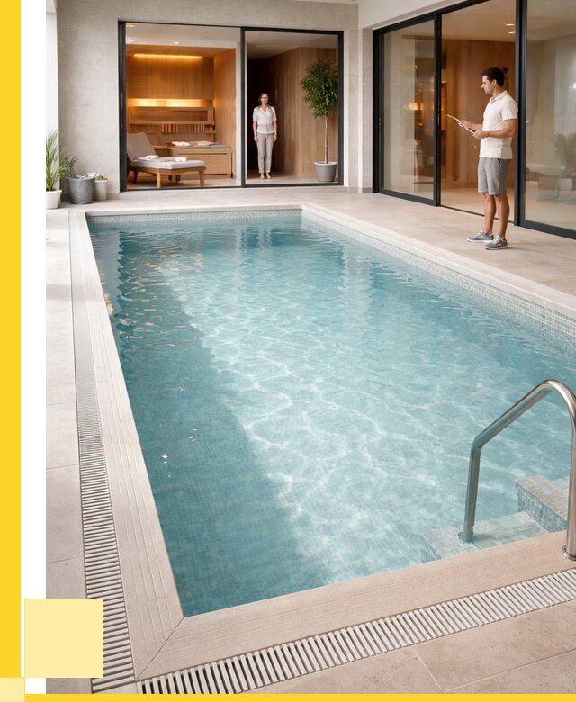 Отделка бассейна пленкой ПВХ в Пушкине от 3631 р. - ЭриданПшк