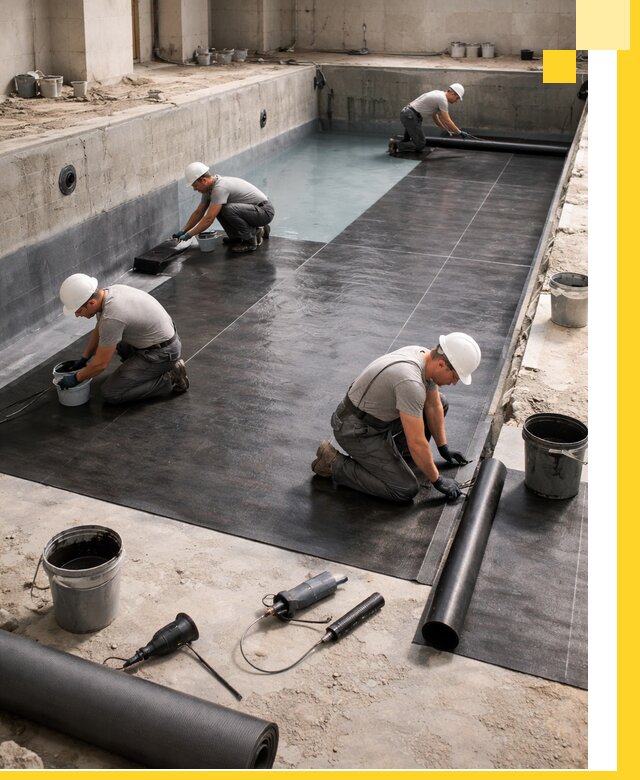 Профессиональная гидроизоляция бассейнов и чаш в Пушкине под ключ