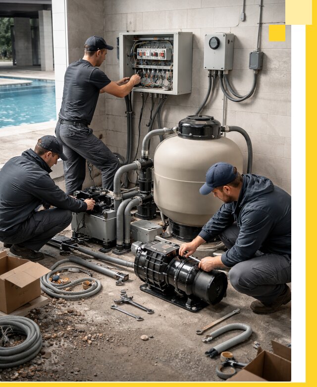 Профессиональный монтаж оборудования для бассейнов в Пушкине