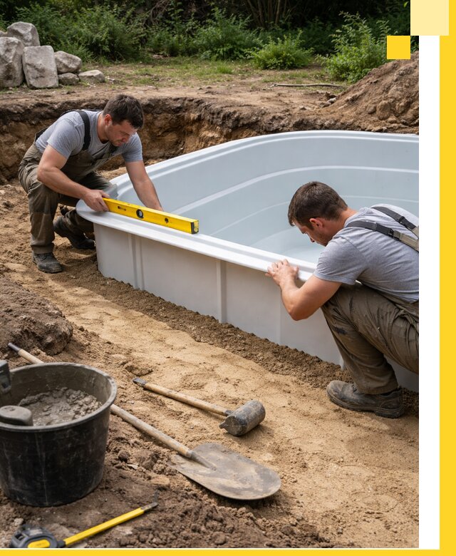 Производство и установка пластиковых бассейнов в Пушкине под ключ