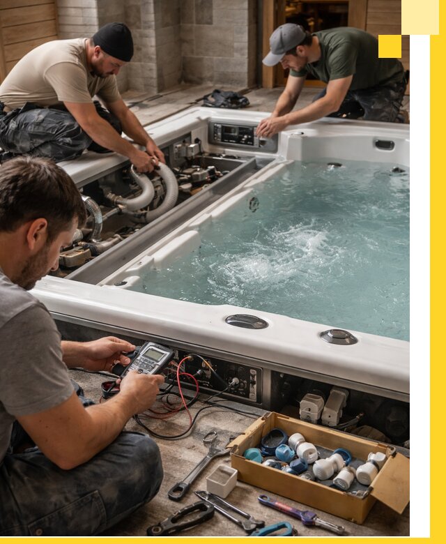 Гидромассажные бассейны под ключ в Пушкине, дизайн и монтаж