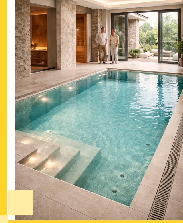 Бассейн во дворе в Пушкине: проект, отделка от 1244760 р. | ЭриданПшк