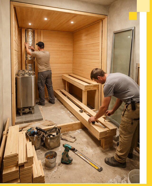 Проектирование и установка домашних саун под ключ в Пушкине