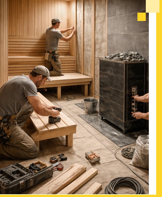 Дизайн и строительство интерьерных саун под ключ в Пушкине