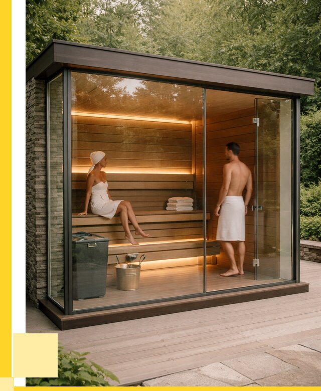 Сауна стеклянная и двери для сауны в Пушкине от 259325 р. | ЭриданПшк