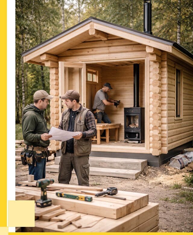 Монтаж бань под ключ в Пушкине — от 207460 р. | ЭриданПшк