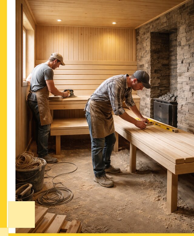 Отделка бани в Пушкине: внутренняя отделка от 3112 р. | ЭриданПшк