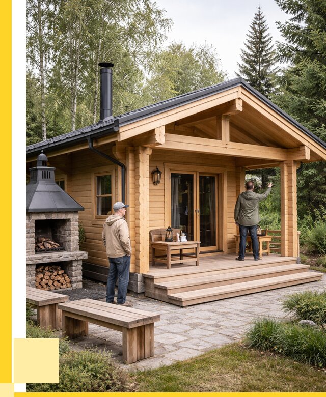 Деревянные бани под ключ в Пушкине от 466785 р. | ЭриданПшк