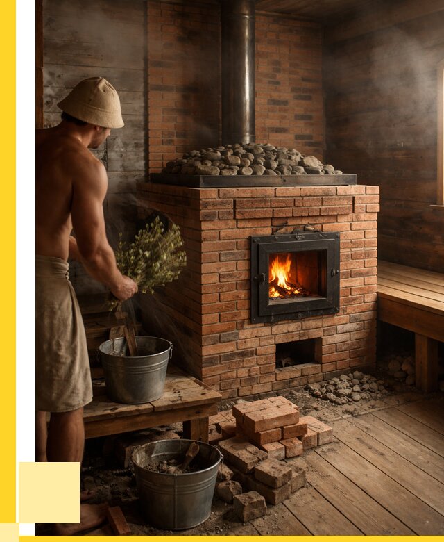 Кирпичные банные печи в Пушкине от 93357 р. | ЭриданПшк