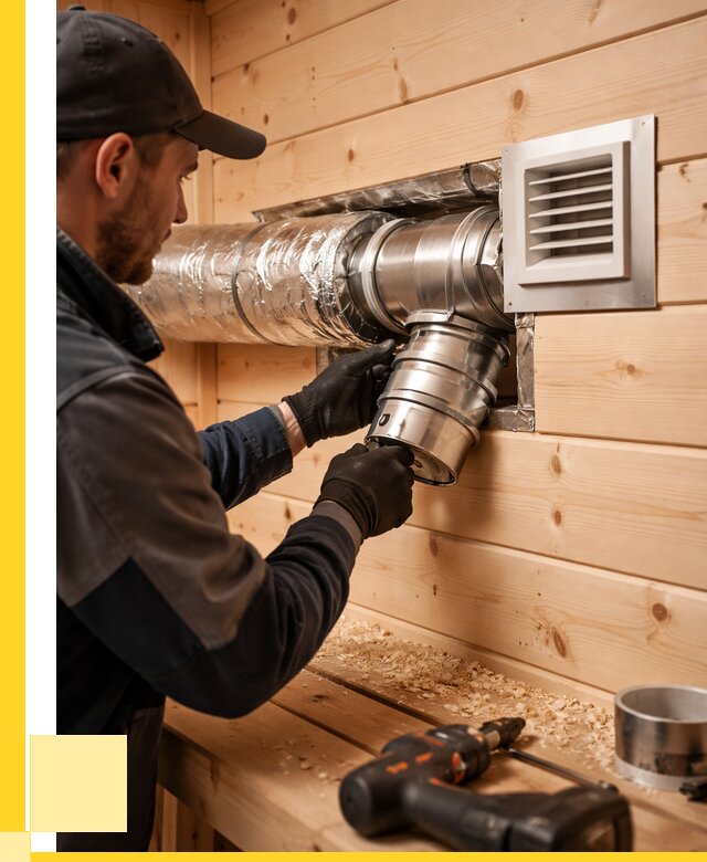 Монтаж вентиляции бани в Пушкине от 12448 р. | ЭриданПшк