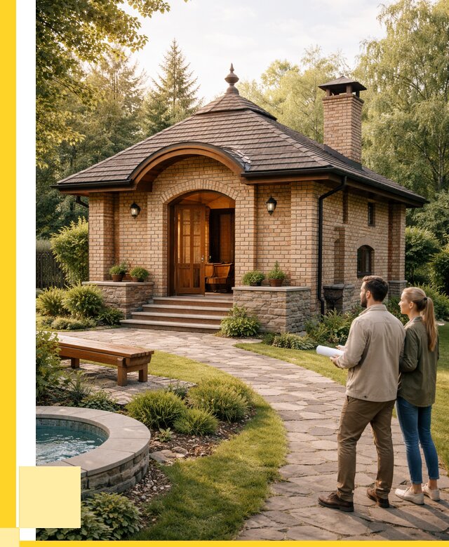 Проект кирпичной бани в Пушкине от 31119 р. | ЭриданПшк