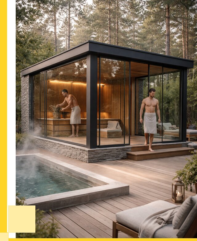 Стеклянные бани и двери в Пушкине от 466785 р. | ЭриданПшк