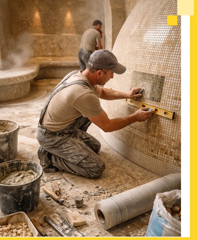 Хамам под ключ в Пушкине: проектирование, строительство, отделка