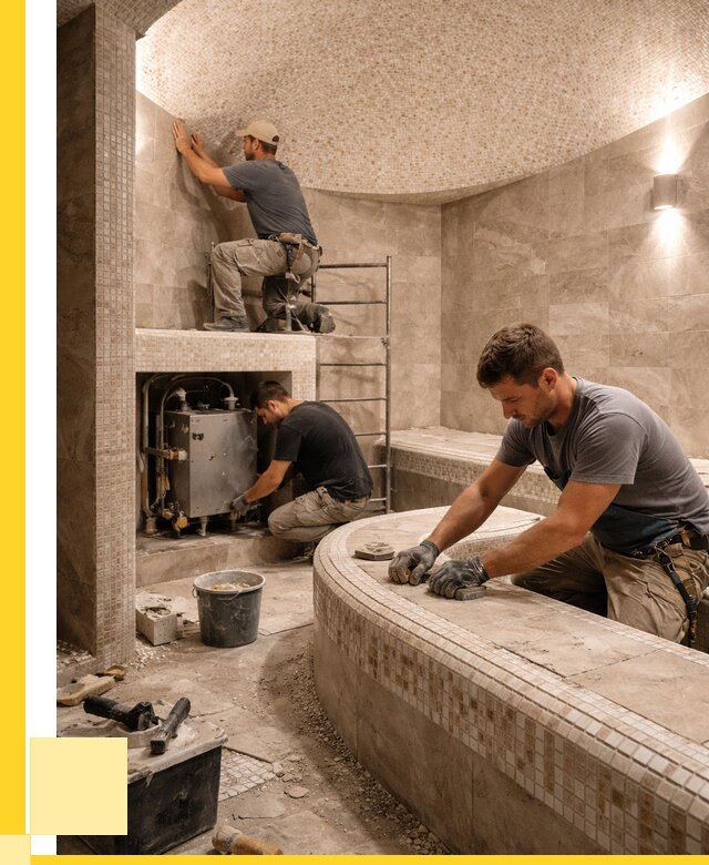 Монтаж хамамов под ключ в Пушкине от 259325 р. ЭриданПшк