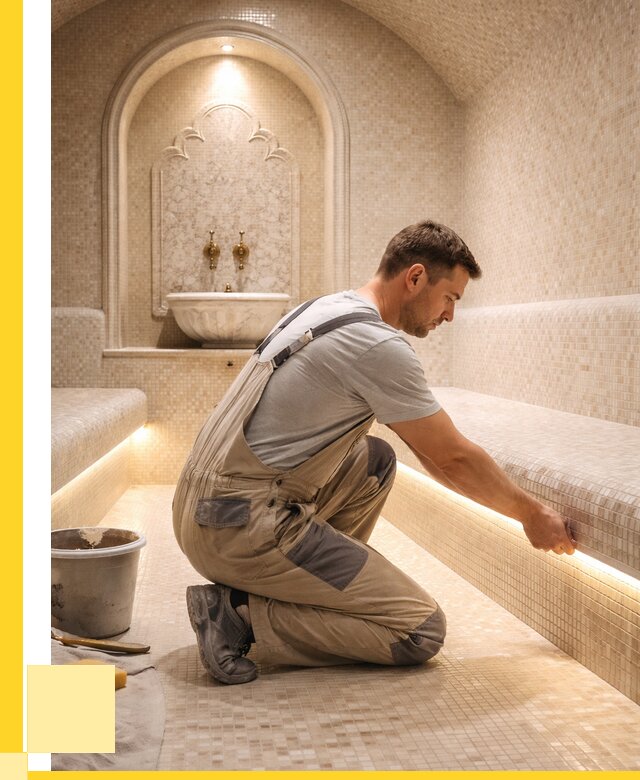 Отделка хамамов под ключ в Пушкине от 5705 р. | ЭриданПшк